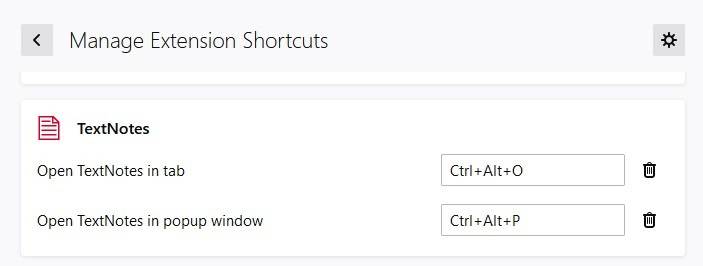 TextNotes-keyboard-shortcuts