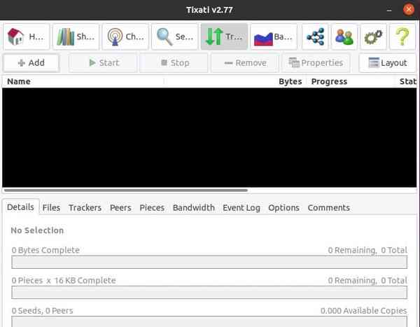 Tixati-torrent-client-interface