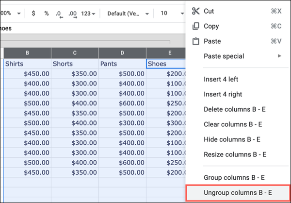 UngroupColumns-GoogleSheetsGroup