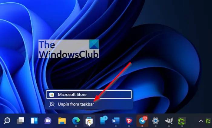 Unpin-app-from-taskbar-via-the-taskbar