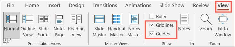 ViewGridlinesGuides-PowerPoint