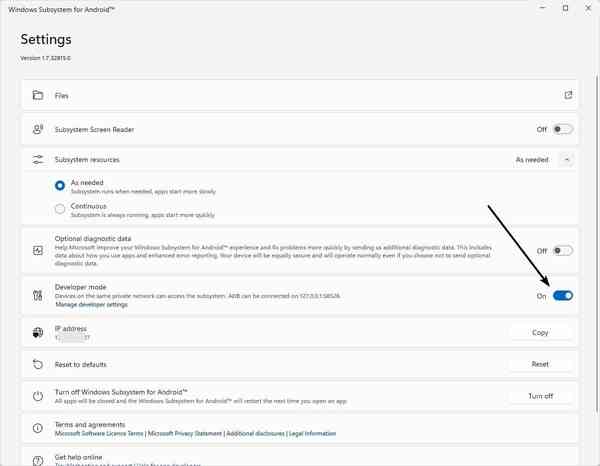 WSA-Windows-11-Developer-Mode WSA-Windows-11-Developer-Mode