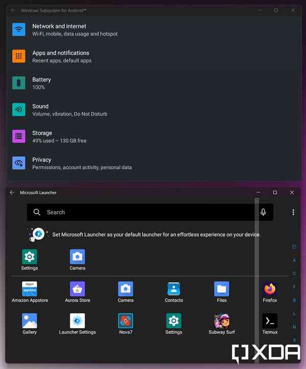 WSA-launcher-app-settings
