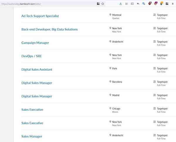 Winamp-job-listings