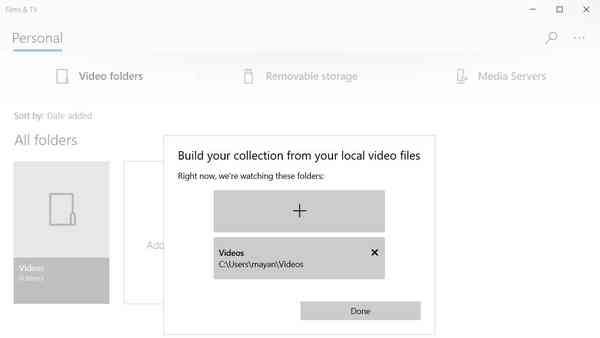 Windows-10-Films-app