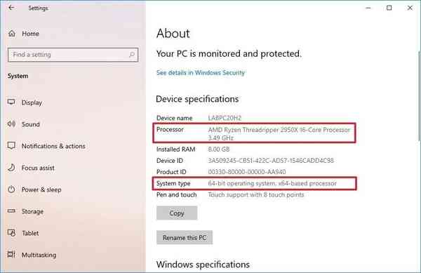Windows-10-Processor-Info