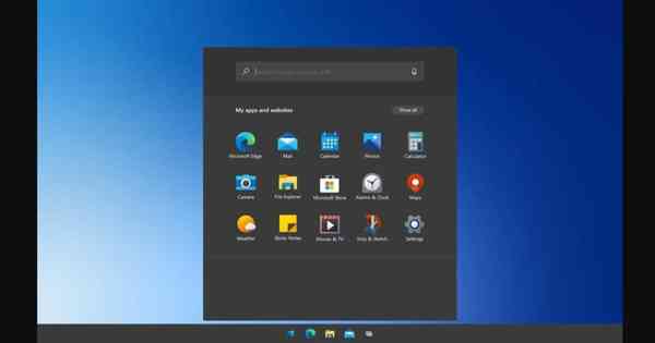 Windows-10X-Start-screen