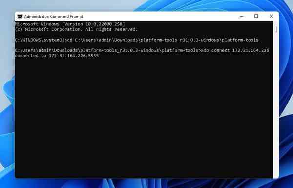 Windows-11-ADB-command