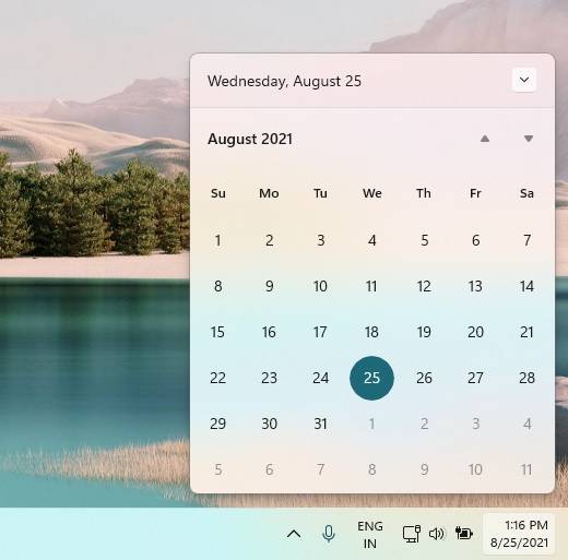 Windows-11-Calendar-flyout-1