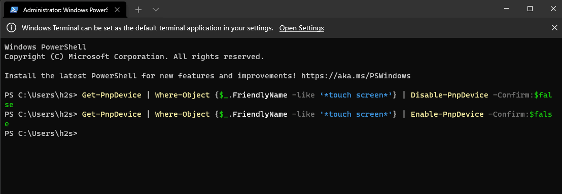 Windows-11-Powershell-Command-to-Disable-Touchscreen