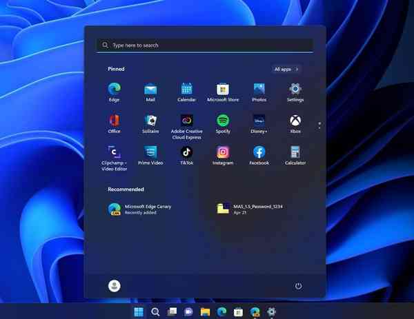 Windows-11-Start-Menu