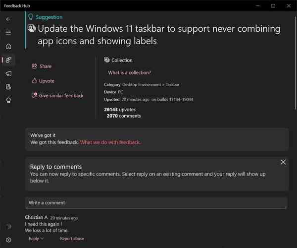 Windows-11-taskbar-feedback Windows-11-taskbar-feedback