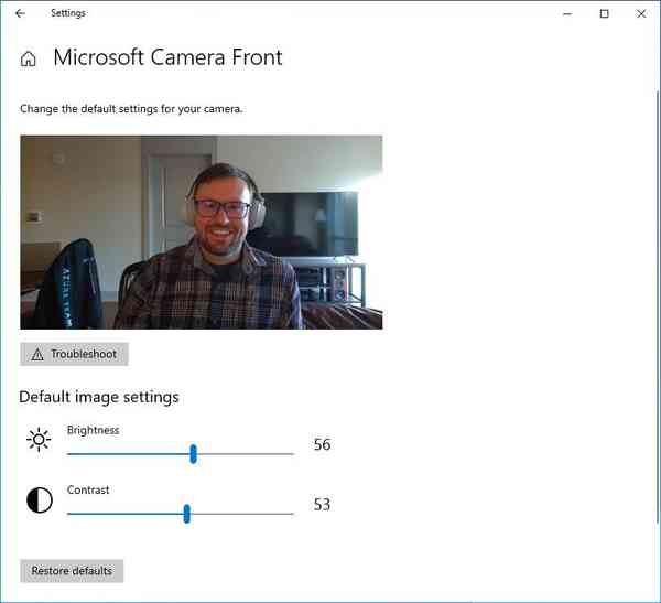 Windows-Camera-settings