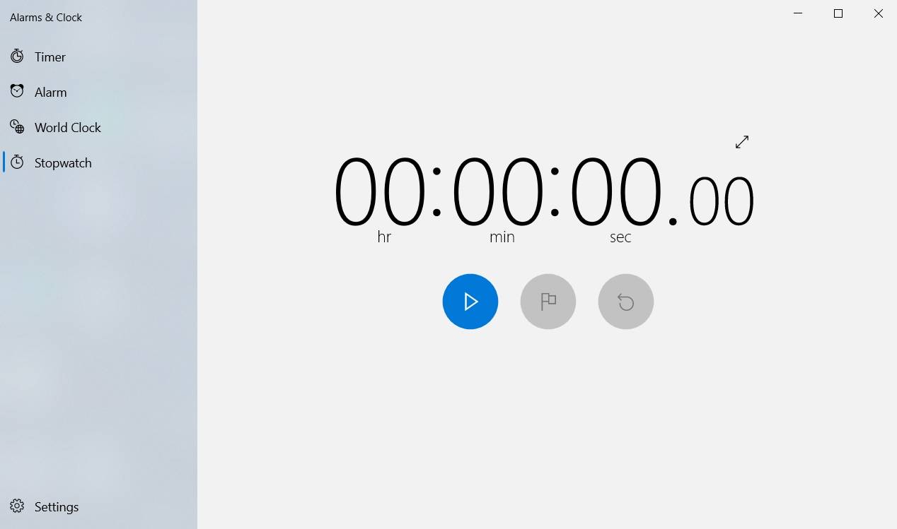 Windows-Stopwatch Windows-Stopwatch