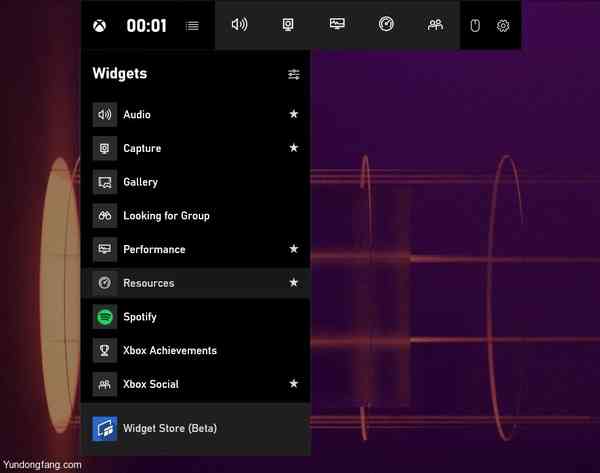 Xbox-Game-Bar-widgets