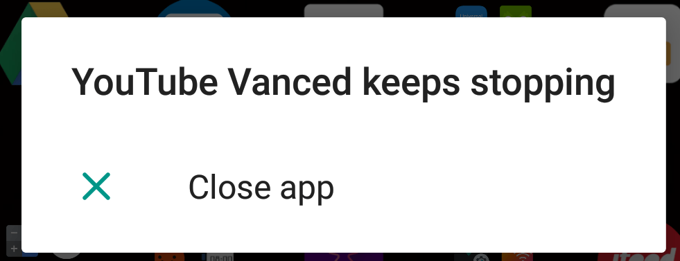 YouTube-Vanced-Keeps-Stopping