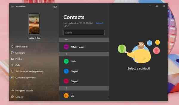 Your-Phone-app-contacts-tab