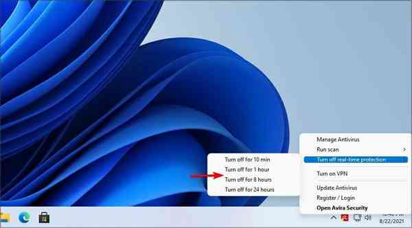 antivirus-turn-off