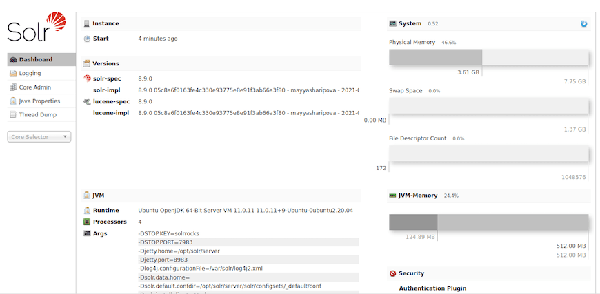 apache-solr-dashboard