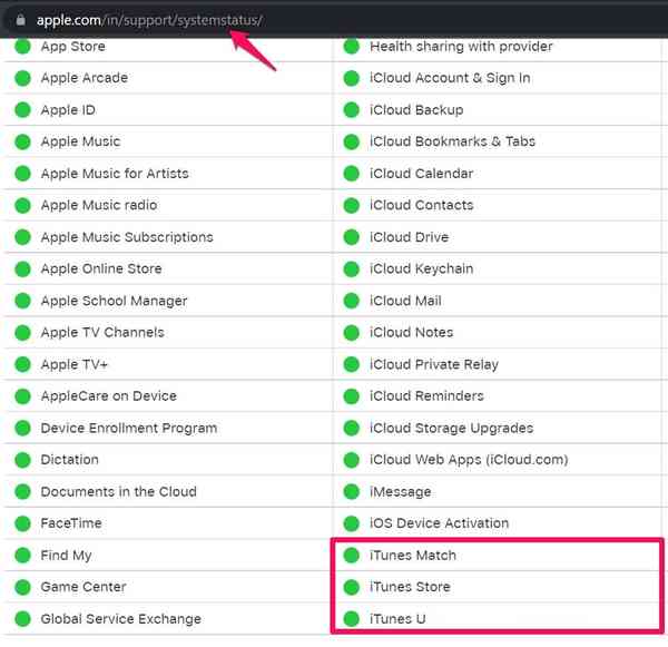 apple-system-status-for-iTunes