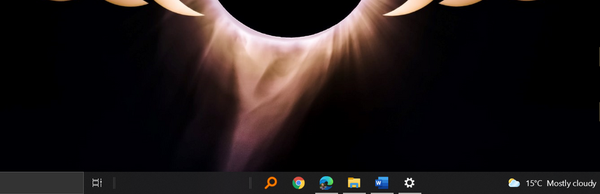 如何在 Windows 10 中将任务栏图标居中