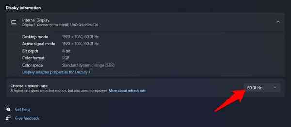 change-refresh-rate-windows-11