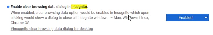 chrome-Enable-Clear-browsing-data-dialog-in-Incognito-flag