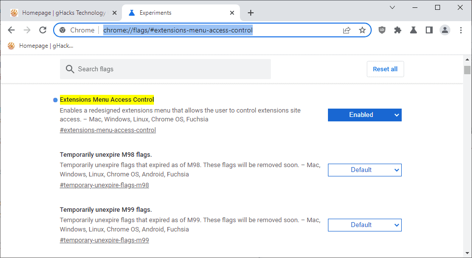 chrome-extensions-menu-access-control