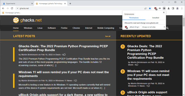chrome-permissions-listing