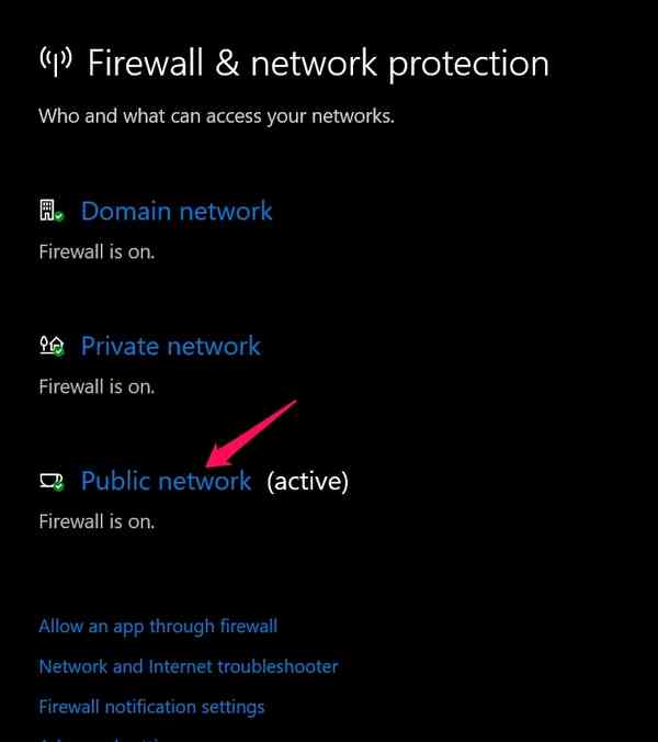 click-on-Public-network