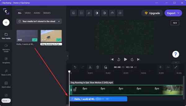 clipchamp-drag-audio