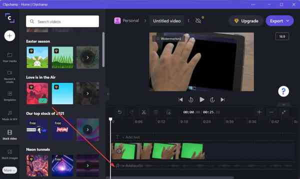 clipchamp-drag-video