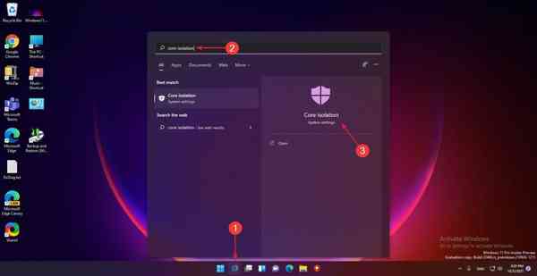 core-isolation-search