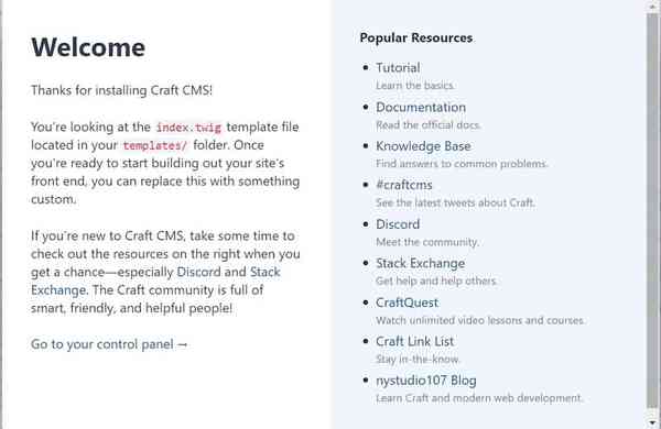 craftcms-web-interface