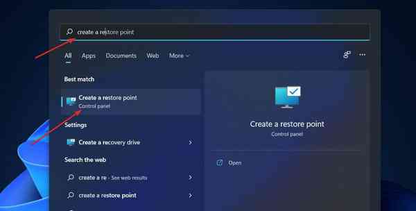 create-restore-point-search