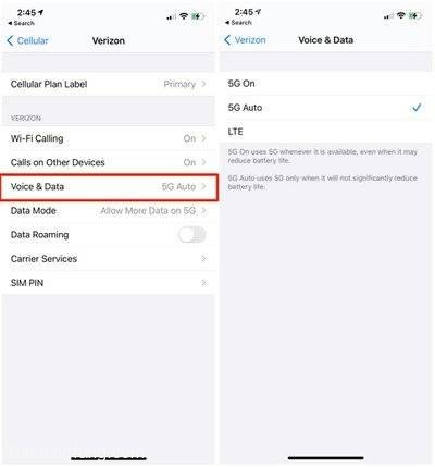 data5gsettingsiphone12