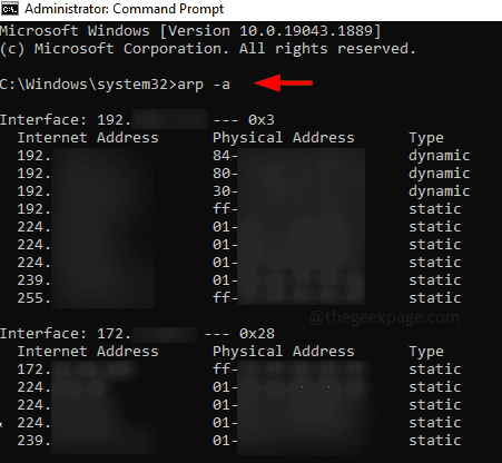 display_arp_cache