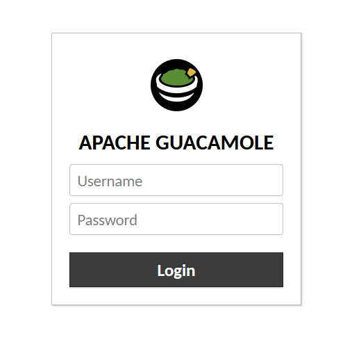 Guacamole Web Interface