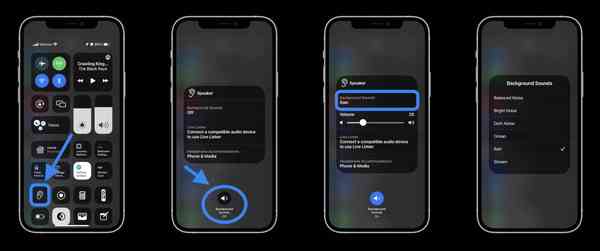 how-to-use-iphone-background-sounds-ios-15-control-center how-to-use-iphone-background-sounds-ios-15-control-center
