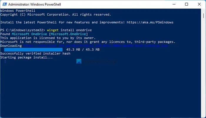 install-uninstall-onedrive-winget-1