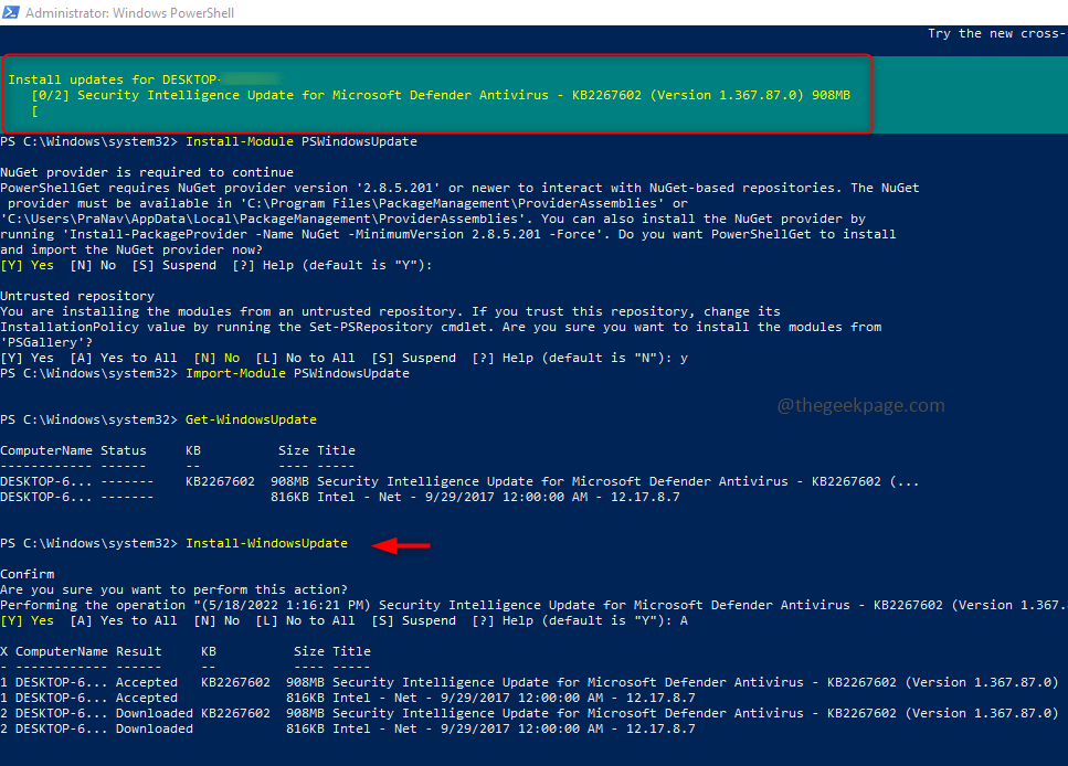 install_windowsupdate install_windowsupdate