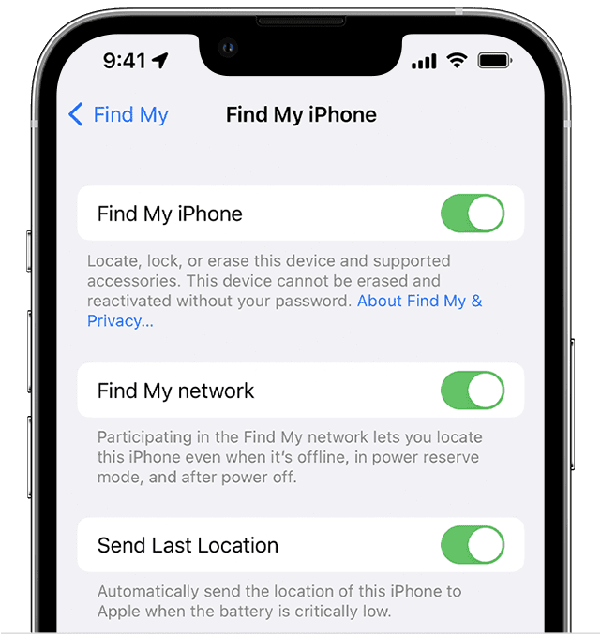 ios-16-iphone-13-pro-settings-apple-id-find-my-find-my-iphone