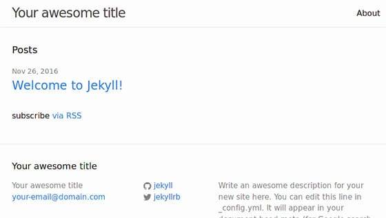 jekyll-linux jekyll-linux