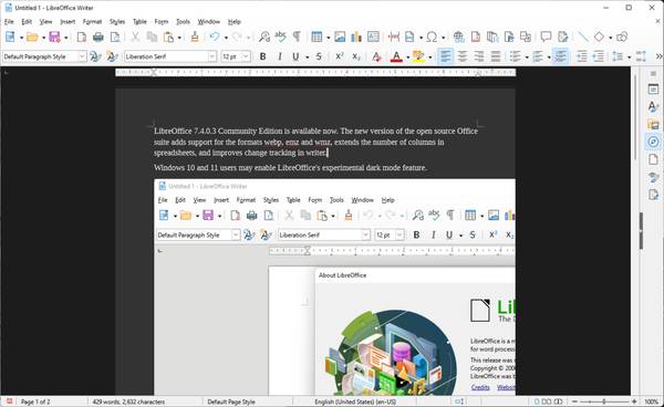 libreoffice-dark libreoffice-dark