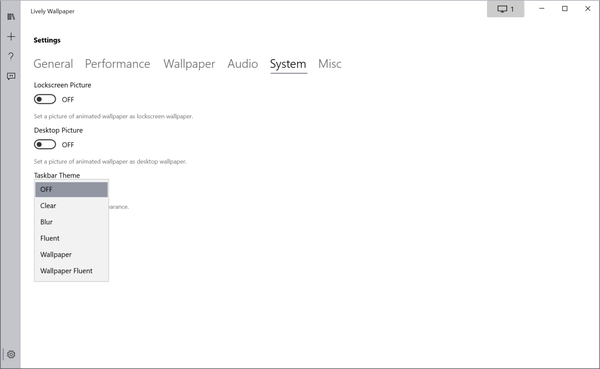 lively-wallpaper-taskbar-theme