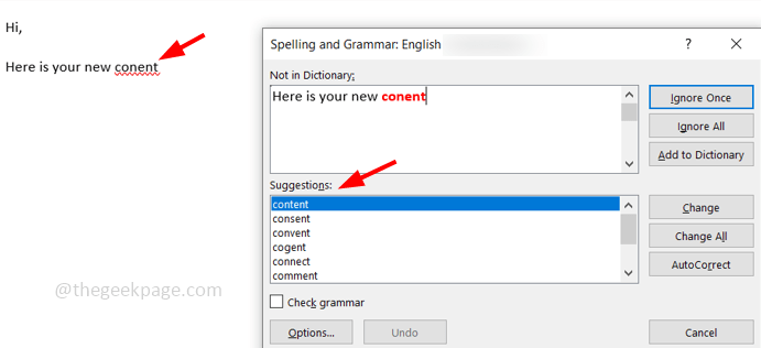 mispelling