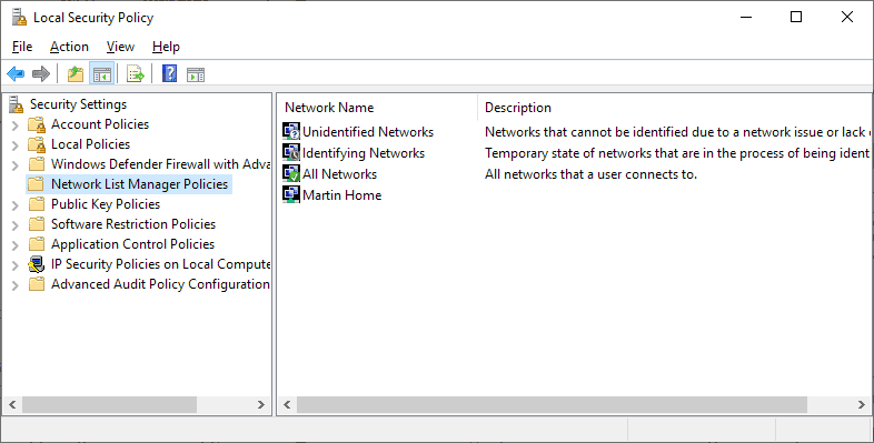 network-list-manager-secpol network-list-manager-secpol