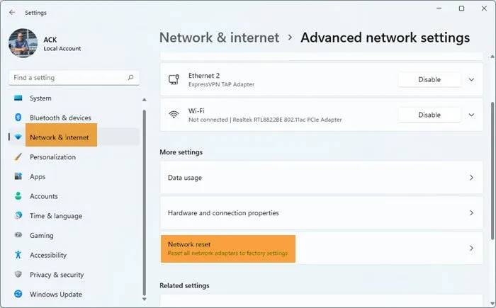 network-reset-windows11