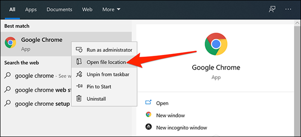 open-app-file-location