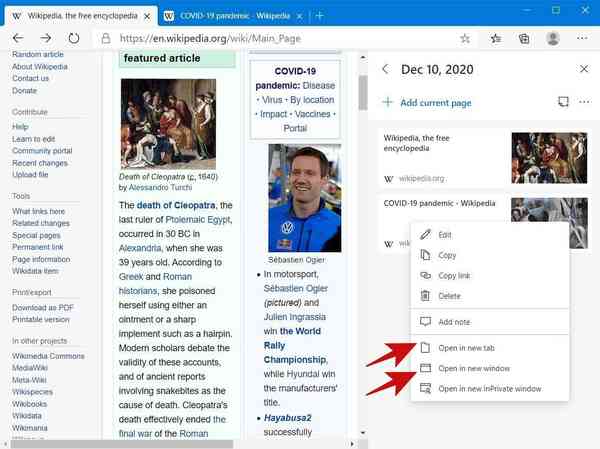 open-individual-web-pages-microsoft-edge
